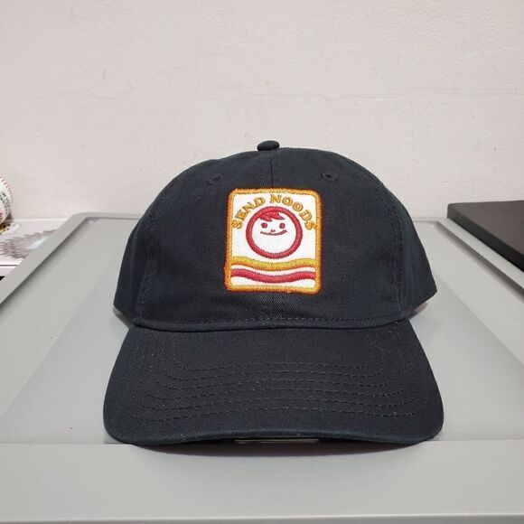 Maruchan Ramen Noodles Dad Hat Snapback black/Orange Adjustable NWT - Picture 1 of 11